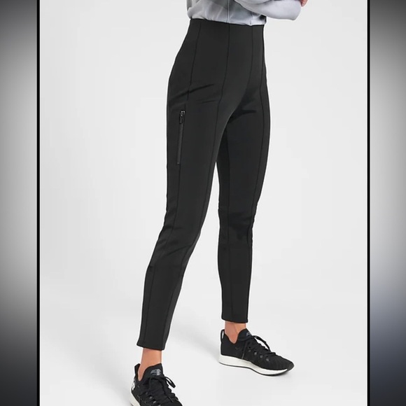Athleta size 0 Glacier Snow black skinny pants in excellent like-new condition - Picture 1 of 5